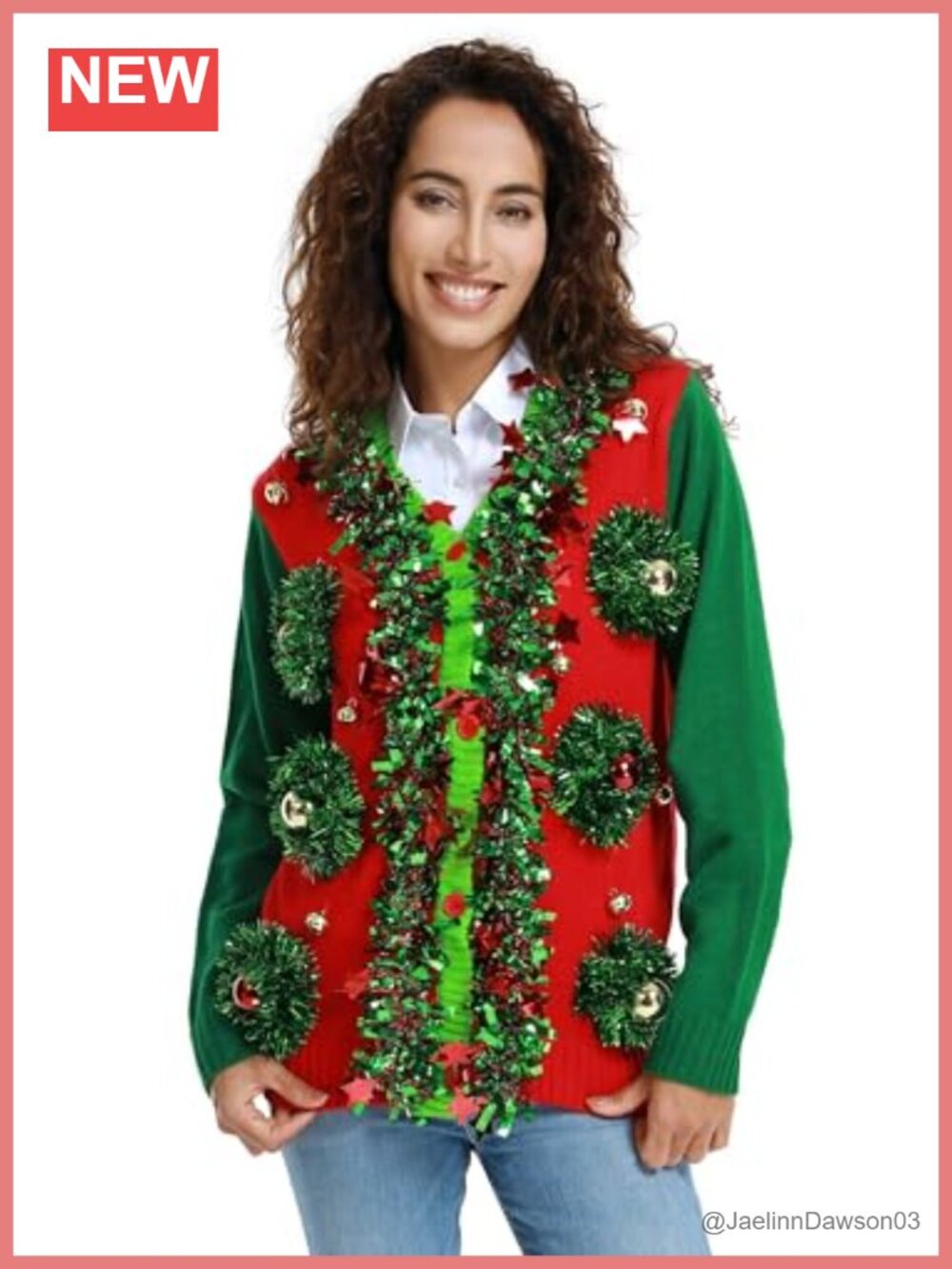 Ugly Christmas Sweater 3D Pullover Holiday Party Unisex Acrylic